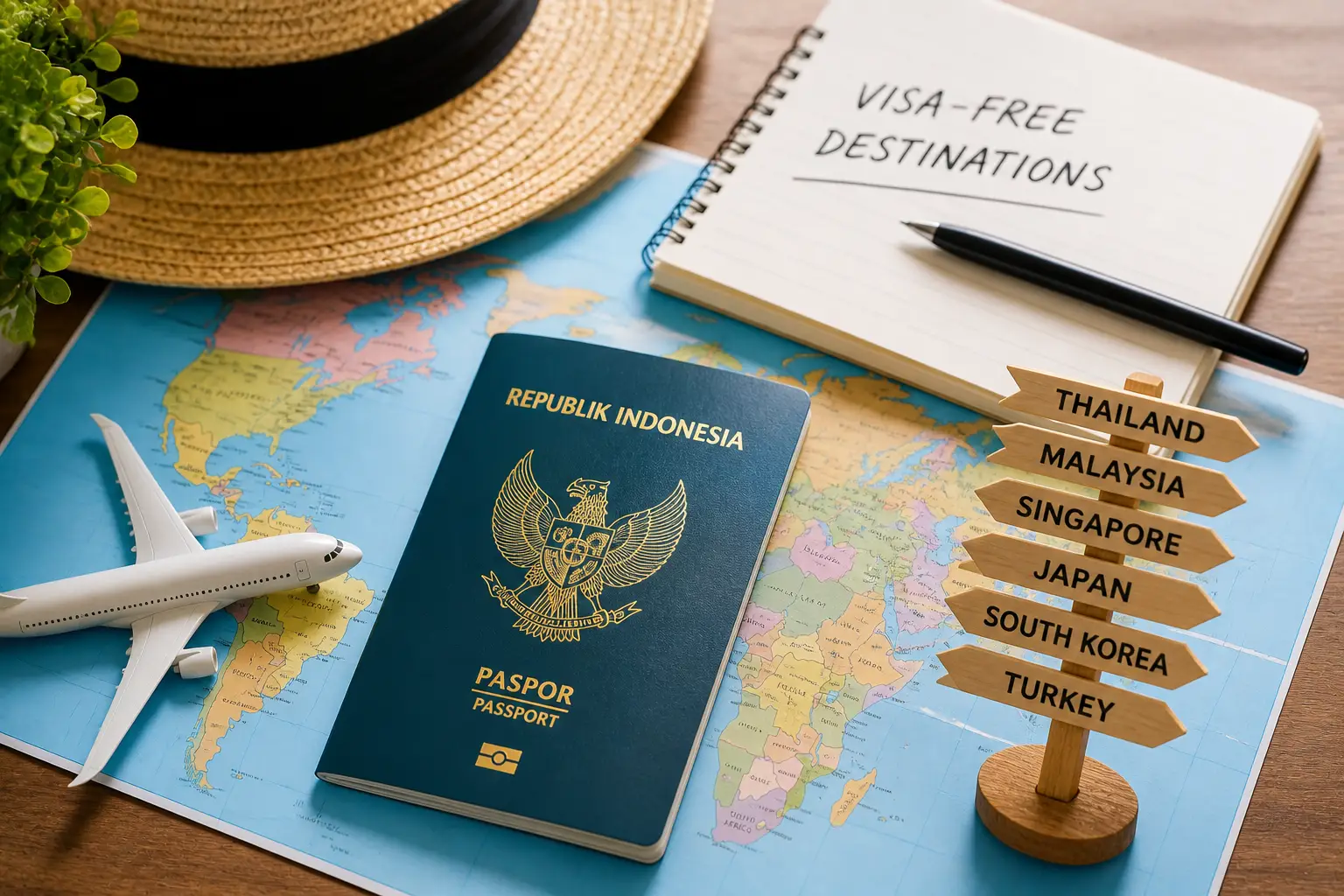countries without visa for indonesians 2026 visa free travel list indonesia passport